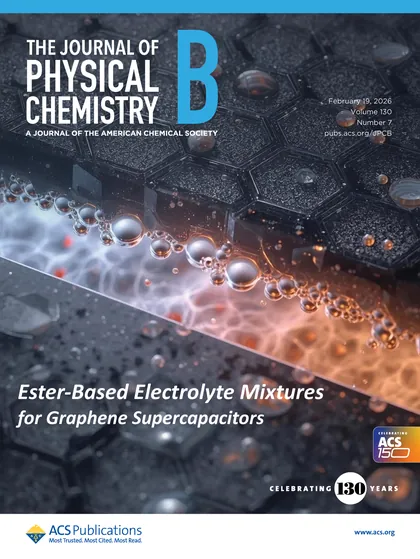Capa relacionada ao artigo Ester-Based Electrolyte Mixtures for Graphene Supercapacitors: A Molecular Dynamics Investigation