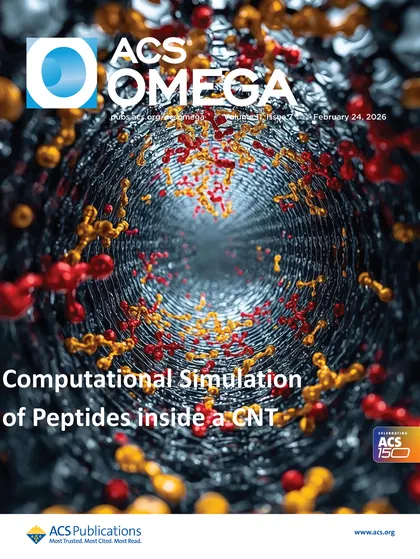 Capa relacionada ao artigo Peptide–Carbon Nanotube Hybrids under Confinement: Structure and Stability from Atomistic Simulations