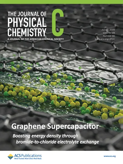 Capa relacionada ao artigo Impact of Chloride and Bromide Composition in Ionic Liquid/Water Electrolytes on the Electrochemical Performance of Graphene-Based Supercapacitors: A Molecular Dynamics Study
